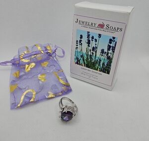 Fashion Ring And Lavender Soap Set
